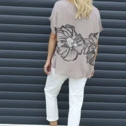 Agnetha Flower Top Mocha -Kitandkaboodal Store IMG 0936 cd4e26ac 7203 4232 b769 114baf8bb1c3