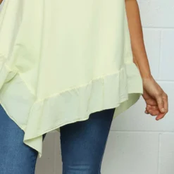 Langdon Frill Cotton Top Yellow -Kitandkaboodal Store IMG 0942 1512628d c907 4e26 9405 381a681186a8