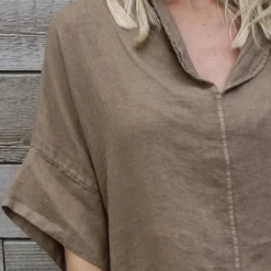 Rebecca Linen Top Cocoa -Kitandkaboodal Store IMG 0947 bac5998b f8bb 4188 b57d d7c404ab0be2