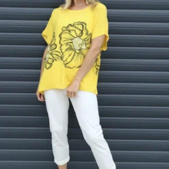 Agnetha Flower Top Yellow 8 Agnetha Flower Top Yellow -Kitandkaboodal Store IMG 0948 6c882134 42b2 4f55 99af c76ce0e1b576