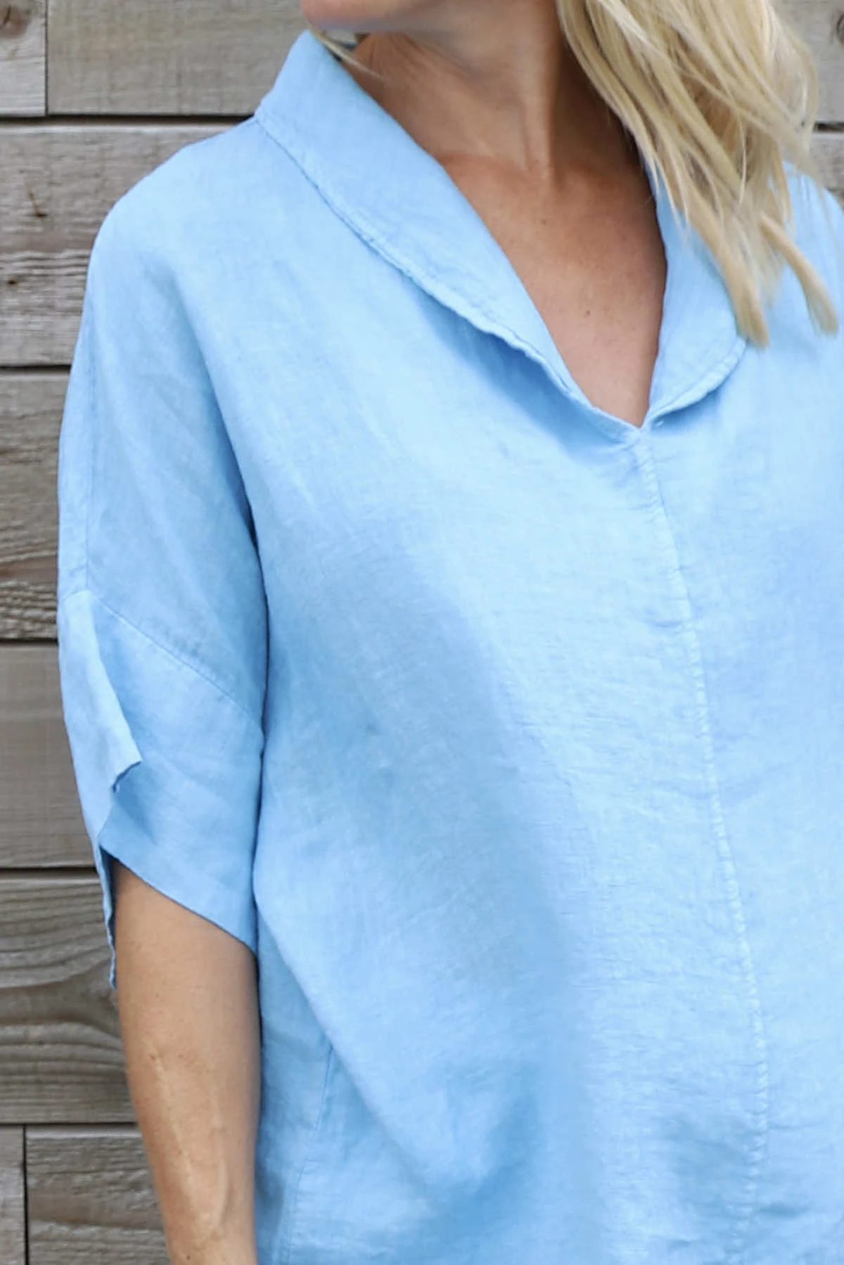 Rebecca Linen Top Light Blue 5 Rebecca Linen Top Light Blue - Image 3