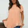 Langdon Frill Cotton Top Orange -Kitandkaboodal Store IMG 0959 4a3d8325 e0ce 4887 83c6 d77139d428b3