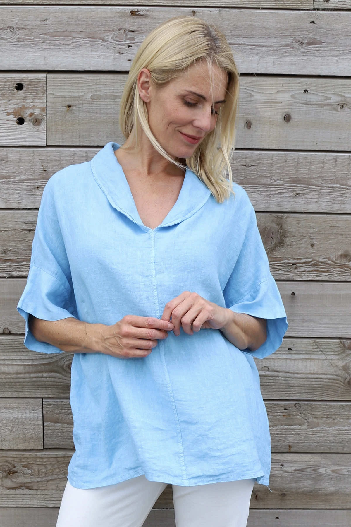 Rebecca Linen Top Light Blue 3 Rebecca Linen Top Light Blue