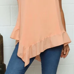 Langdon Frill Cotton Top Orange -Kitandkaboodal Store IMG 0962 7d3fe2fc ab96 4fab 8930 cf1c2c31725e
