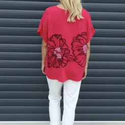 Agnetha Flower Top Hot Pink 9 Agnetha Flower Top Hot Pink -Kitandkaboodal Store IMG 0971 5ac709fa b575 4ed9 a4da 8c53970f2e9e