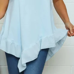 Langdon Frill Cotton Top Light Blue 8 Langdon Frill Cotton Top Light Blue -Kitandkaboodal Store IMG 0973 a3ea6d48 ce70 448a 8cc5 d15905f71c16