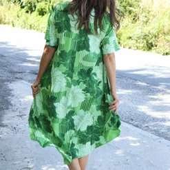Ninetta Print Dress Green -Kitandkaboodal Store IMG 0975 07f39091 0a6f 411a 8f5d 805a30bf7823
