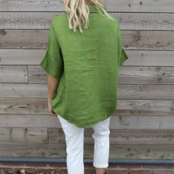 Rebecca Linen Top Olive 9 Rebecca Linen Top Olive -Kitandkaboodal Store IMG 0986 1c96ac17 8fe9 4ece 9c30 7076334387c2