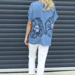 Agnetha Flower Top Blue 9 Agnetha Flower Top Blue -Kitandkaboodal Store IMG 1011 63ebfe01 869f 4ebe af8c 68df8bd32ee2