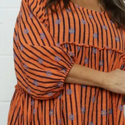 Kadenzia Print Cotton Tunic Orange -Kitandkaboodal Store IMG 1014 758278f8 b854 401a a23a f5b8e9bcb8d2