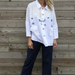 Orlanda Linen Jacket White