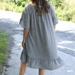 Fabiola Gingham Bardot Dress Cocoa 9 Fabiola Gingham Bardot Dress Cocoa -Kitandkaboodal Store IMG 1105 7050bd11 3412 4944 bbf4 9a18bda04c1f