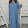 Tiana Linen Dress Blue 1 Tiana Linen Dress Blue -Kitandkaboodal Store IMG 1113 2737df26 d724 4534 bf35 9251551ca8db