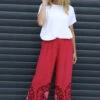 Aksana Flower Wide Leg Trousers Hot Pink 2 Aksana Flower Wide Leg Trousers Hot Pink -Kitandkaboodal Store IMG 1114 0548ef8f 5dbe 4988 9d32 54c449985362