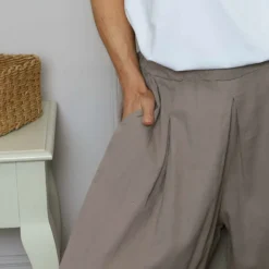 Trish Wide Leg Linen Trousers Mocha 7 Trish Wide Leg Linen Trousers Mocha -Kitandkaboodal Store IMG 1122 474165b5 545e 4358 91d7 ec4d8ae4cd2f
