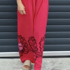 Aksana Flower Wide Leg Trousers Hot Pink 8 Aksana Flower Wide Leg Trousers Hot Pink -Kitandkaboodal Store IMG 1122 630f18ae 952d 4ec7 a2ea 1ff66e7f3a77