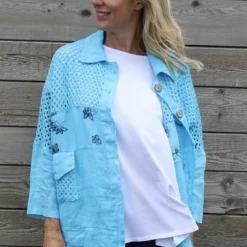 Orlanda Linen Jacket Kingfisher -Kitandkaboodal Store IMG 1125 1c9a63ea 4ef4 4a3d b200 2977ecfebca8