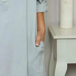 Tiana Linen Dress Grey -Kitandkaboodal Store IMG 1135 b12439d8 a619 48f7 8384 b7ea57988a15