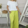 Trish Wide Leg Linen Trousers Lime 2 Trish Wide Leg Linen Trousers Lime -Kitandkaboodal Store IMG 1139 6ca3a068 7818 4844 9056 01d3db1dea80
