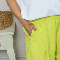 Trish Wide Leg Linen Trousers Lime 8 Trish Wide Leg Linen Trousers Lime -Kitandkaboodal Store IMG 1142 1ece8324 6957 4698 b369 d7912fbed52e
