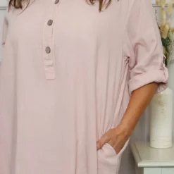 Tiana Linen Dress Pink -Kitandkaboodal Store IMG 1145 433f3b74 95c3 4532 a310 019c511ca86e