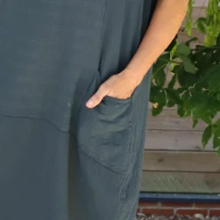 Romola Sleeveless Cotton Dress Charcoal -Kitandkaboodal Store IMG 1163 581ba384 0d32 4742 aae4 e710f9130340