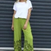Aksana Flower Wide Leg Trousers Olive -Kitandkaboodal Store IMG 1169 1cec68d4 845a 4e84 8d75 ea8fda071d74
