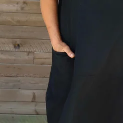 Romola Sleeveless Cotton Dress Black 8 Romola Sleeveless Cotton Dress Black -Kitandkaboodal Store IMG 1188 7248bb53 5819 4f79 bc9f 586158a5603b