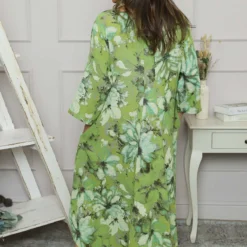 Eleni Print Linen Dress Green 9 Eleni Print Linen Dress Green -Kitandkaboodal Store IMG 1195 f54215cf e948 42eb b4cd 47f824b7845d