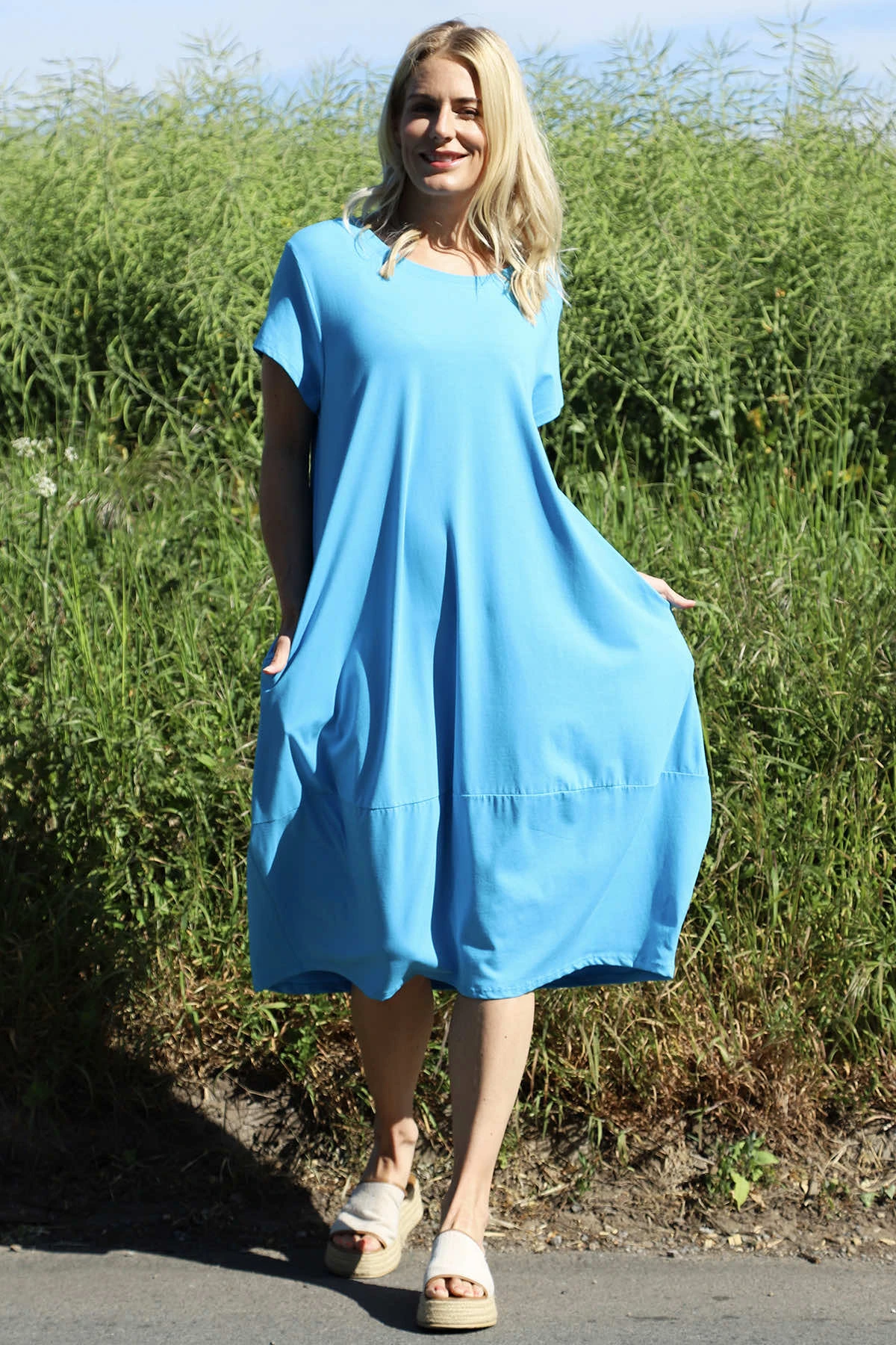 Ramsgate Cotton Dress Blue 3 Ramsgate Cotton Dress Blue