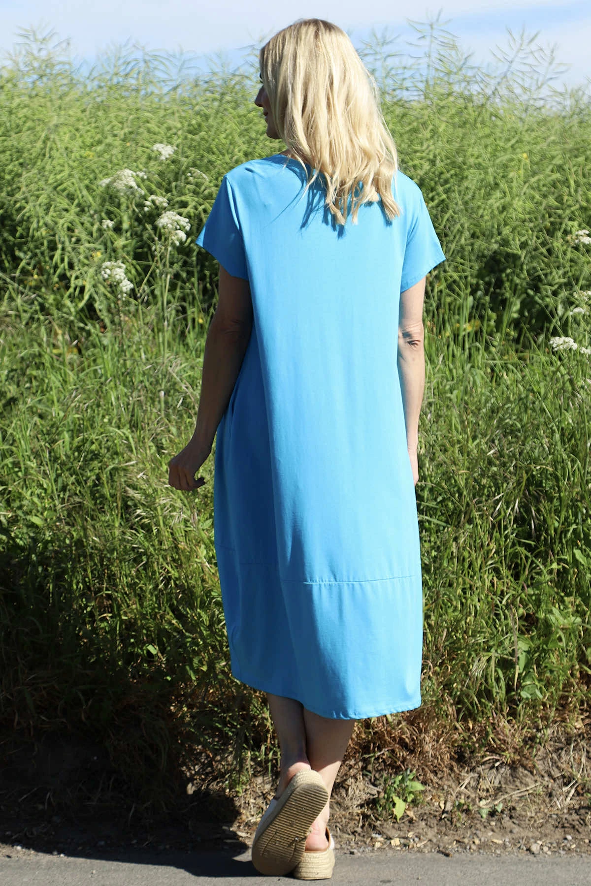 Ramsgate Cotton Dress Blue 6 Ramsgate Cotton Dress Blue - Image 4