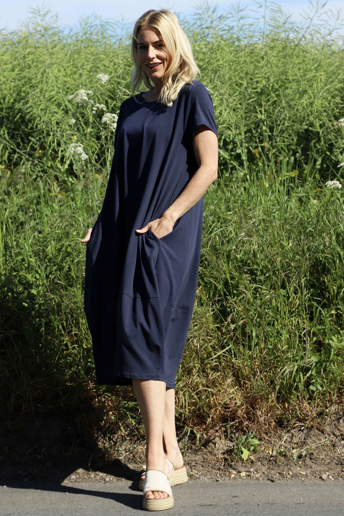Ramsgate Cotton Dress Navy 3 Ramsgate Cotton Dress Navy