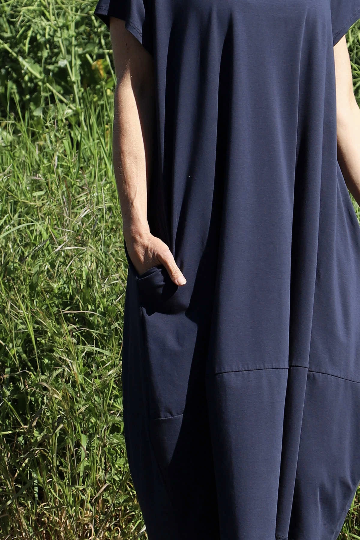 Ramsgate Cotton Dress Navy 5 Ramsgate Cotton Dress Navy - Image 3