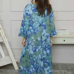 Eleni Print Linen Dress Cobalt 9 Eleni Print Linen Dress Cobalt -Kitandkaboodal Store IMG 1221 d68220ba 40af 4979 8833 5f7f5cc9d265