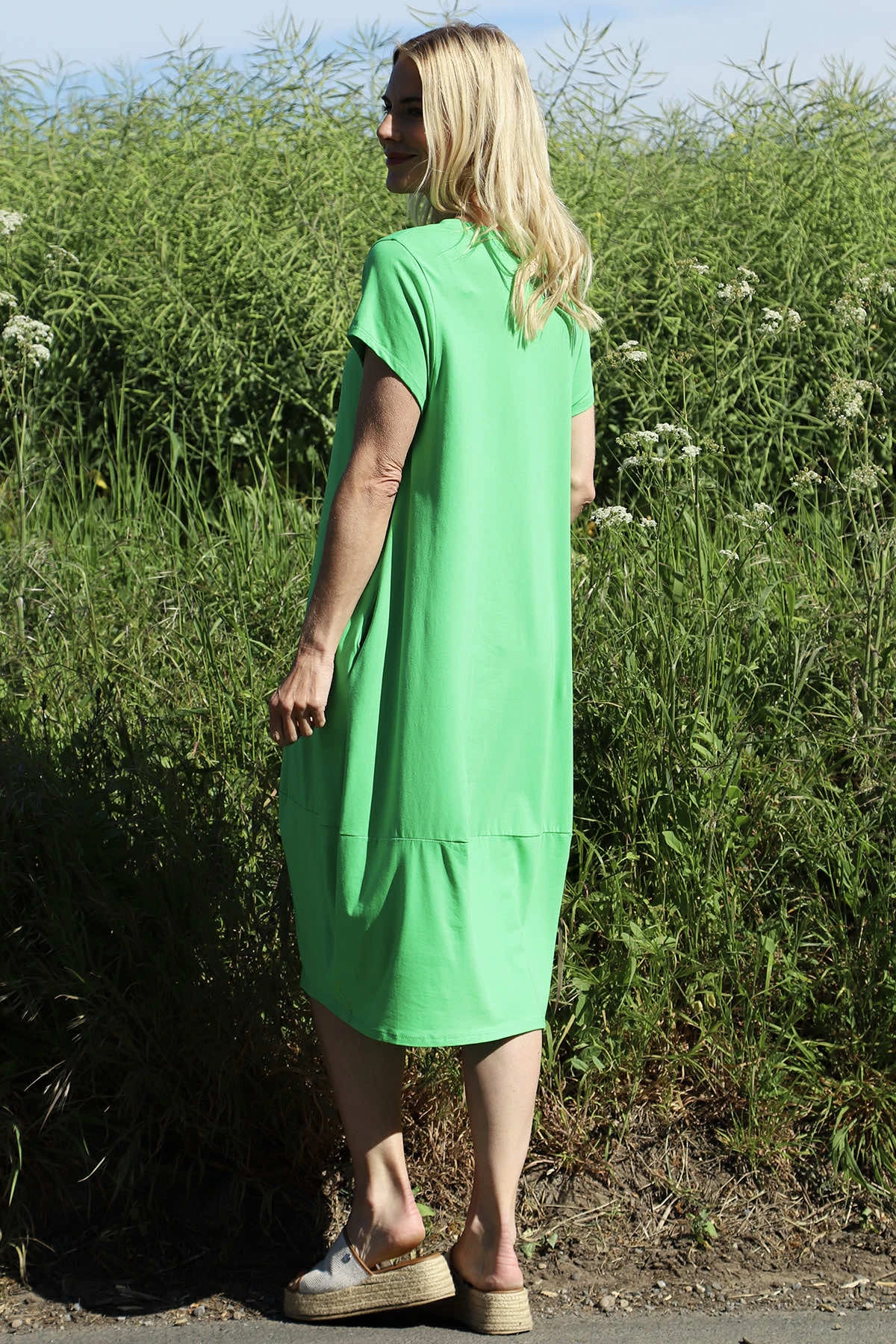Ramsgate Cotton Dress Green 6 Ramsgate Cotton Dress Green - Image 4