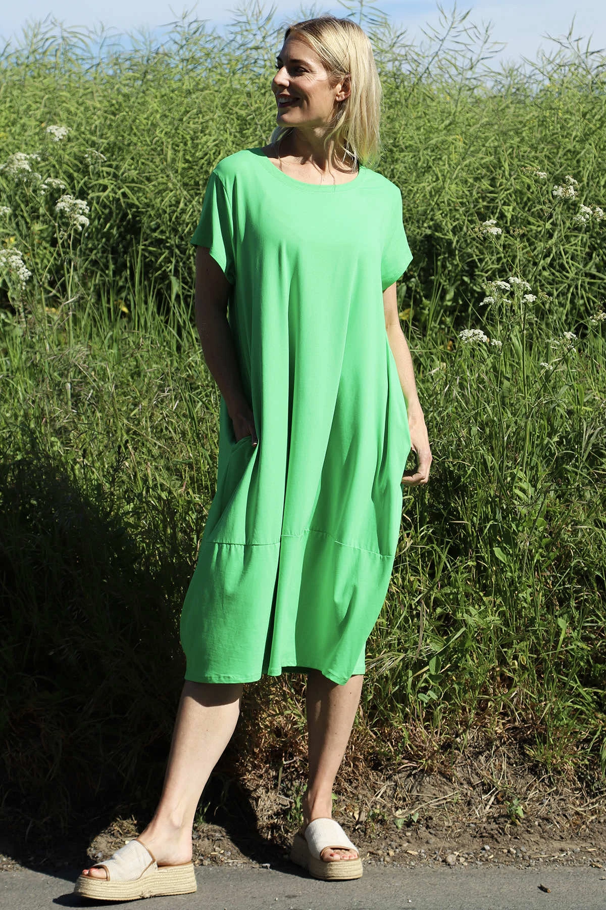 Ramsgate Cotton Dress Green 3 Ramsgate Cotton Dress Green