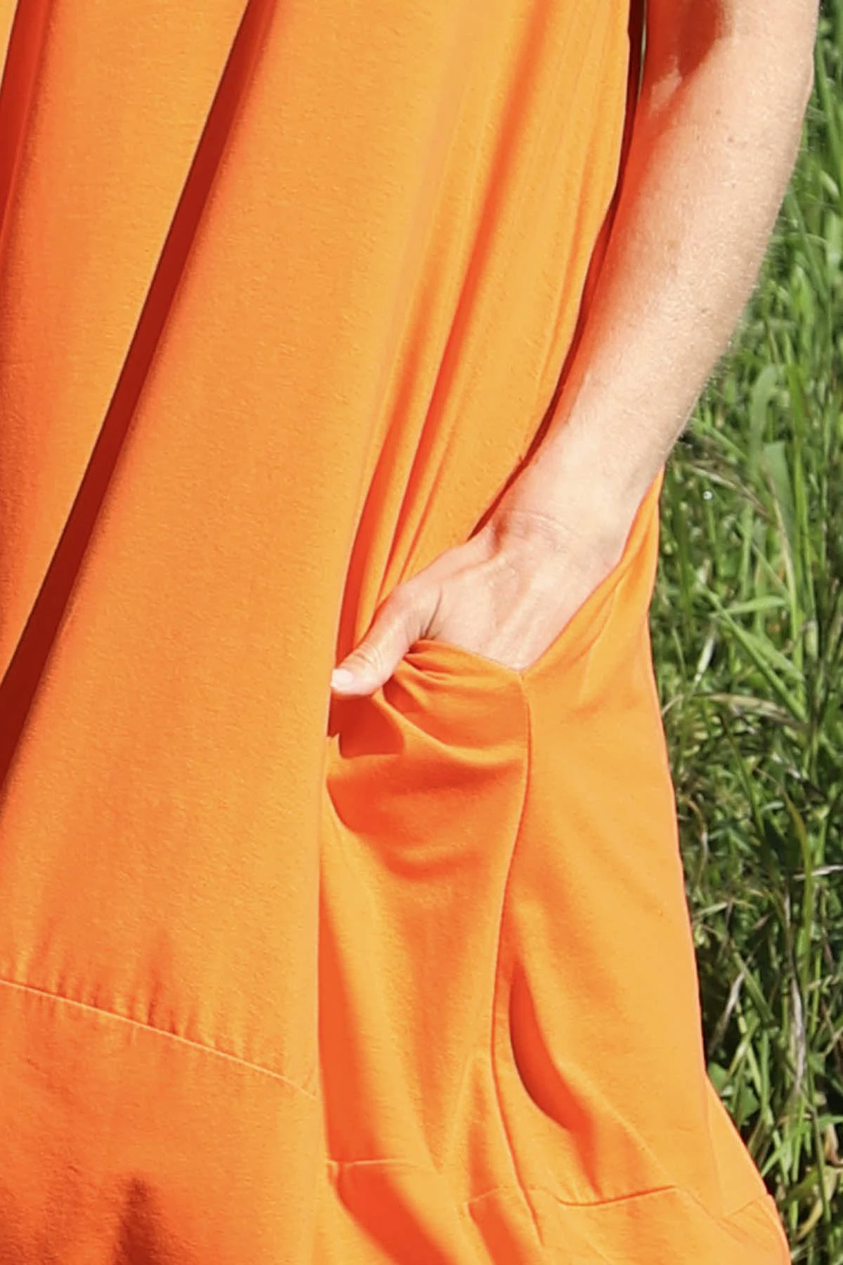 Ramsgate Cotton Dress Orange 5 Ramsgate Cotton Dress Orange - Image 3