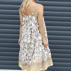 Alethea Print Strap Dress Mocha -Kitandkaboodal Store IMG 1264 00544c00 56a4 4127 9c8b 0ecc15158c79