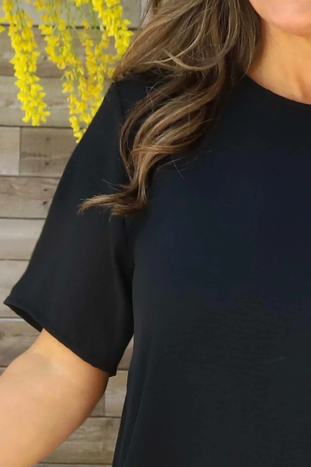 Loreleigh Dipped Side Top Black 5 Loreleigh Dipped Side Top Black - Image 3