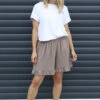 Stellina Frill Shorts Mocha