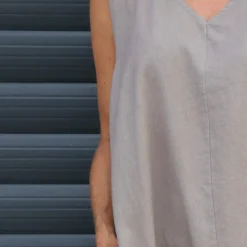 Olaya V-Neck Linen Dress Mocha 8 Olaya V-Neck Linen Dress Mocha -Kitandkaboodal Store IMG 1325 a3dec81a 1634 4f7e 892c c053375b0e8b