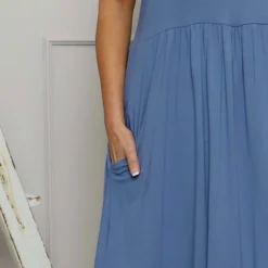 Kylie Dress Denim Blue -Kitandkaboodal Store IMG 1340 552fce7c 156e 4abf 81f2 703ec5da94dd