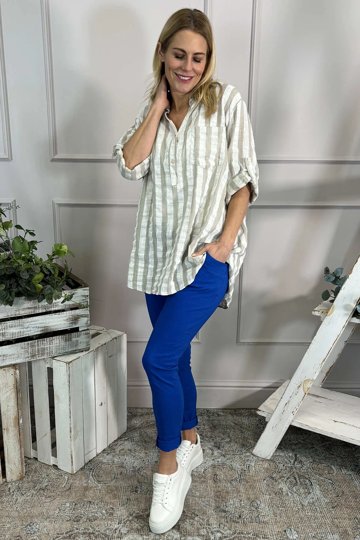 Yarwell Joggers Cobalt 4 Yarwell Joggers Cobalt - Image 2