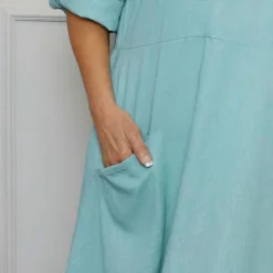 Penelope Pocket Linen Dress Sage Green 8 Penelope Pocket Linen Dress Sage Green -Kitandkaboodal Store IMG 1364 eeaf5ab0 e74a 437e af63 1d99612ae33b