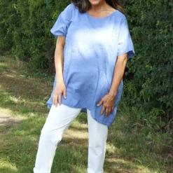 Gabriana Embroidered Cotton Top Blue 8 Gabriana Embroidered Cotton Top Blue -Kitandkaboodal Store IMG 1386 f93274b8 349b 4e74 89bd e2e813d53ccd