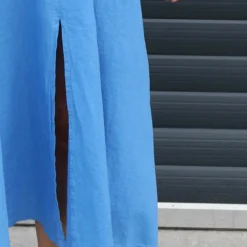 Olaya V-Neck Linen Dress Powder Blue 8 Olaya V-Neck Linen Dress Powder Blue -Kitandkaboodal Store IMG 1388 81ef67fb c8ec 4f91 8767 5330adbe8833