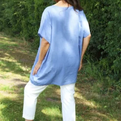 Gabriana Embroidered Cotton Top Blue 9 Gabriana Embroidered Cotton Top Blue -Kitandkaboodal Store IMG 1391 75b7c3f9 8ac1 4e31 925e f1f5809f5c76