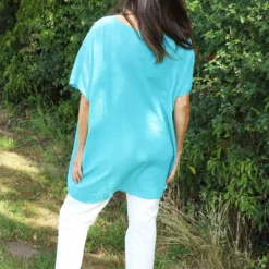 Gabriana Embroidered Cotton Top Aqua 9 Gabriana Embroidered Cotton Top Aqua -Kitandkaboodal Store IMG 1418 7eaa0677 83e6 4050 9682 ddeadfcfdfea