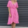 Etienne Floral Wrap Dress Fuchsia -Kitandkaboodal Store IMG 1422 6dbc6f76 e61a 4571 b128 377a0ca6d88b