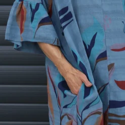 Capaci Print Cotton Dress Blue 8 Capaci Print Cotton Dress Blue -Kitandkaboodal Store IMG 1488 3a9db4b6 1f38 4ff5 9876 d21b69f48060